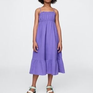 Crinkle Gauze Midi Dress